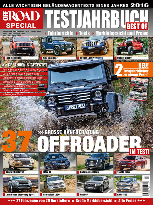 13) OFF ROAD Special Testjahrbuch 2016